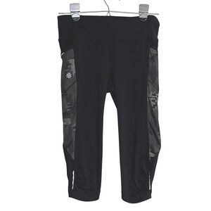 Athleta Camo Women's Cropped Running Leggings Yoga Pants Pockets StretchXS